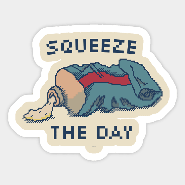 Squeeze The Day - 8Bit Pixel Art Sticker by pxlboy